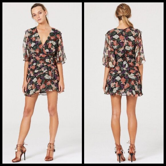 💕STEVIE MAY💕 Serendipity Mini Dress Dark Paradiso Small S NWT - Picture 1 of 17